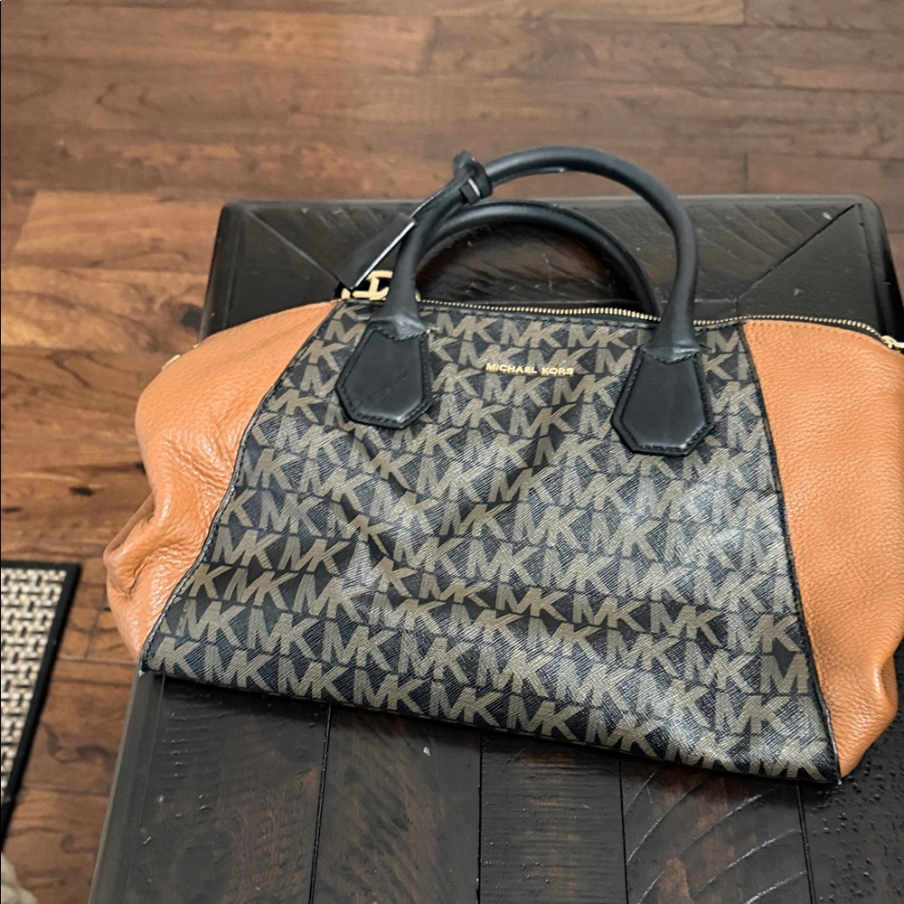 Michael Kors Brown and Black Satchel - Picture 5 of 5